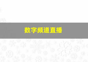 数字频道直播