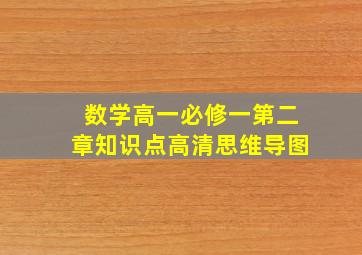 数学高一必修一第二章知识点高清思维导图