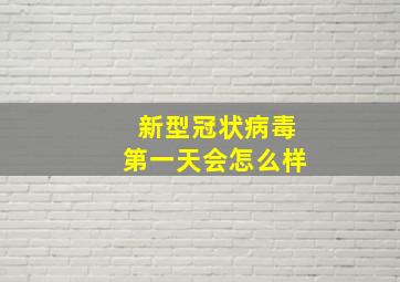 新型冠状病毒第一天会怎么样