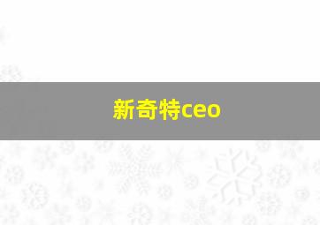 新奇特ceo