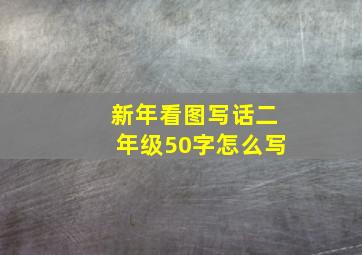 新年看图写话二年级50字怎么写