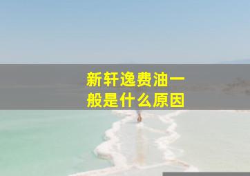 新轩逸费油一般是什么原因