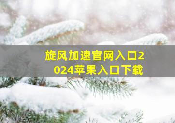 旋风加速官网入口2024苹果入口下载