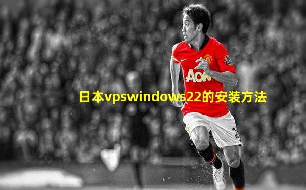 日本vpswindows22的安装方法