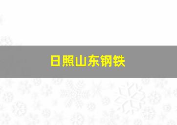 日照山东钢铁