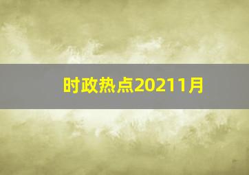 时政热点20211月