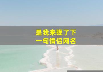 是我来晚了下一句情侣网名