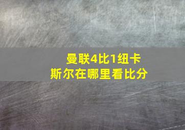 曼联4比1纽卡斯尔在哪里看比分