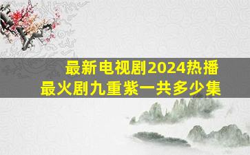 最新电视剧2024热播最火剧九重紫一共多少集