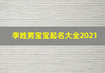 李姓男宝宝起名大全2021