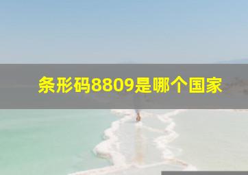 条形码8809是哪个国家