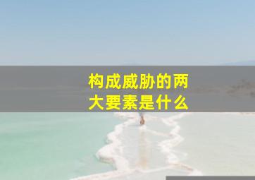 构成威胁的两大要素是什么