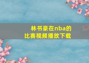 林书豪在nba的比赛视频播放下载