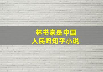 林书豪是中国人民吗知乎小说