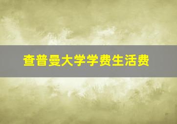 查普曼大学学费生活费