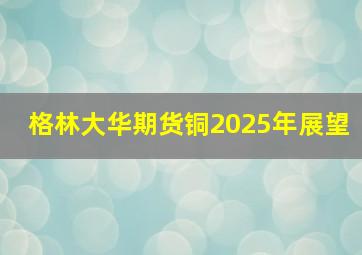 格林大华期货铜2025年展望