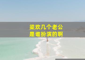 梁欢几个老公是谁扮演的啊