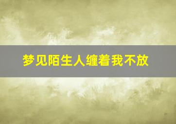 梦见陌生人缠着我不放