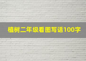 植树二年级看图写话100字