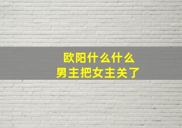 欧阳什么什么男主把女主关了