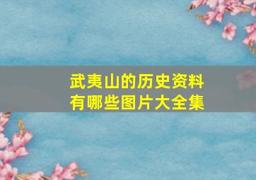 武夷山的历史资料有哪些图片大全集