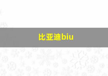 比亚迪biu