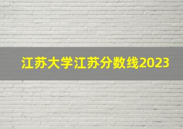 江苏大学江苏分数线2023