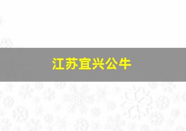 江苏宜兴公牛