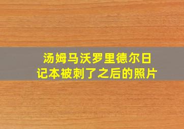 汤姆马沃罗里德尔日记本被刺了之后的照片