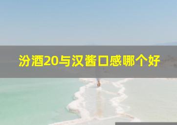 汾酒20与汉酱口感哪个好