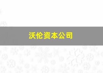 沃伦资本公司