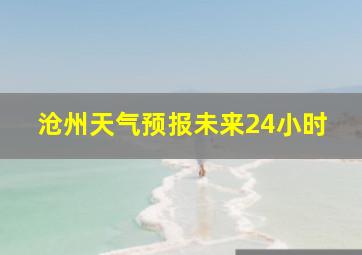 沧州天气预报未来24小时