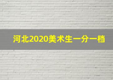 河北2020美术生一分一档