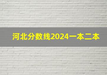 河北分数线2024一本二本