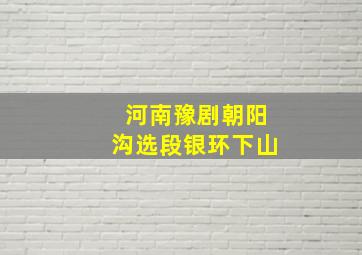 河南豫剧朝阳沟选段银环下山