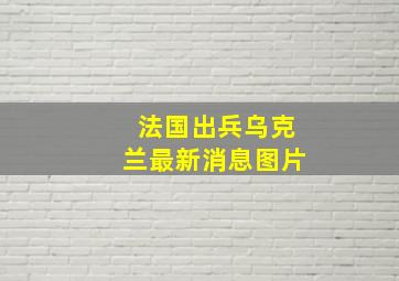 法国出兵乌克兰最新消息图片