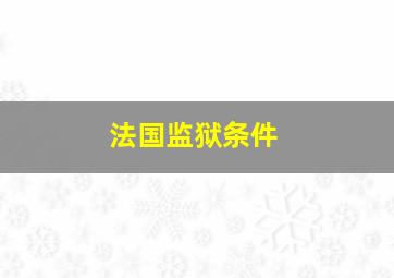 法国监狱条件