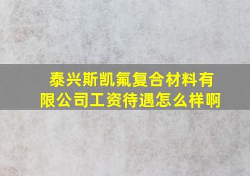 泰兴斯凯氟复合材料有限公司工资待遇怎么样啊