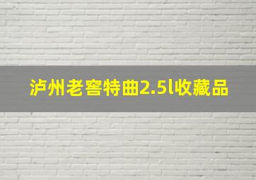 泸州老窖特曲2.5l收藏品