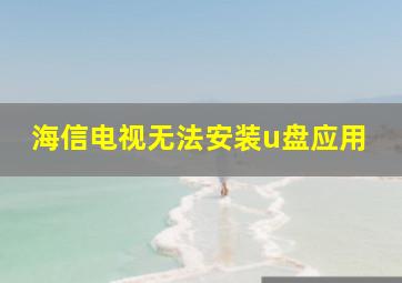 海信电视无法安装u盘应用