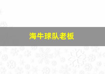 海牛球队老板