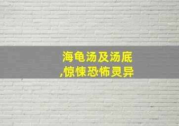 海龟汤及汤底,惊悚恐怖灵异