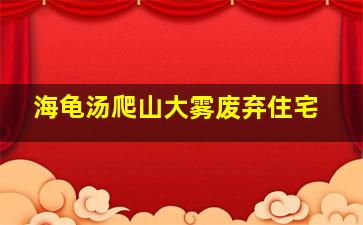 海龟汤爬山大雾废弃住宅