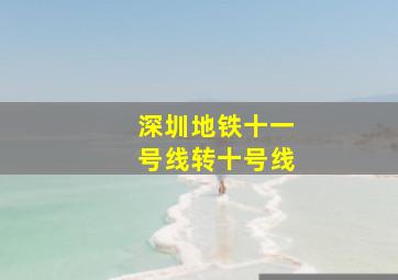 深圳地铁十一号线转十号线