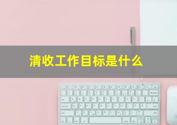 清收工作目标是什么