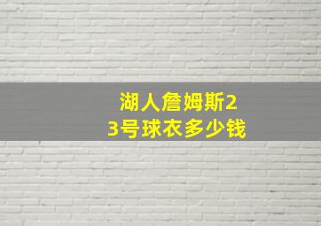 湖人詹姆斯23号球衣多少钱