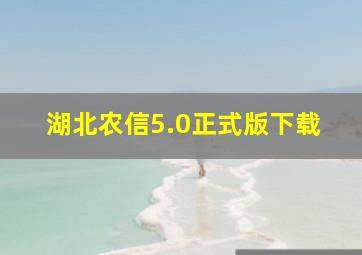 湖北农信5.0正式版下载