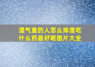 湿气重的人怎么排湿吃什么药最好呢图片大全