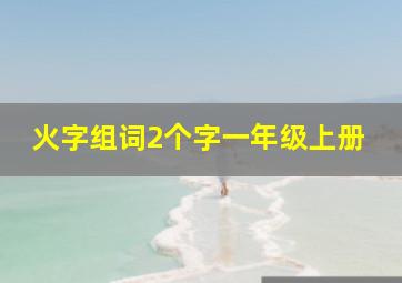 火字组词2个字一年级上册