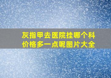 灰指甲去医院挂哪个科价格多一点呢图片大全